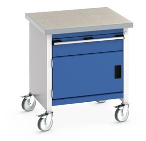 Bott Mobile Bench Lino Top 750Wx750Dx840mmH- 1 Drwr,1 Cupbd 750mm Wide Moveable Engineers Storage Bench with drawers and Cabinets 19/41002090.11 Bott Mobile Bench Lino Top 750Wx750Dx840mmH 1 Drwr 1 Cupbd.jpg